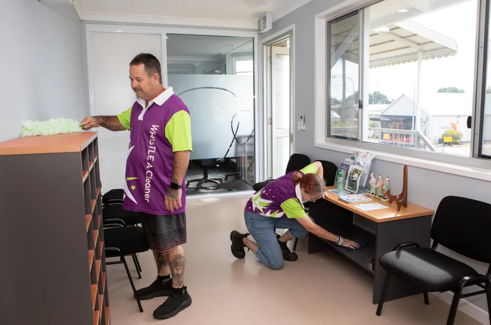 Whistle a Cleaner staff at work